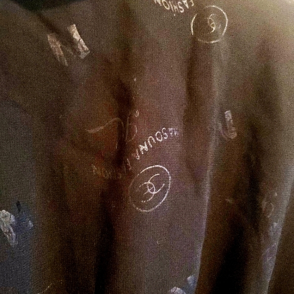 Hasouna Fashion Black Button Up Maxi Dress with Elastic Waist and Sleeves - Picture 3 of 5